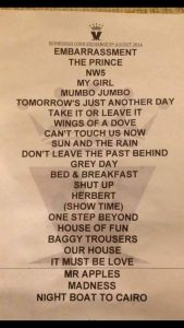 setlist